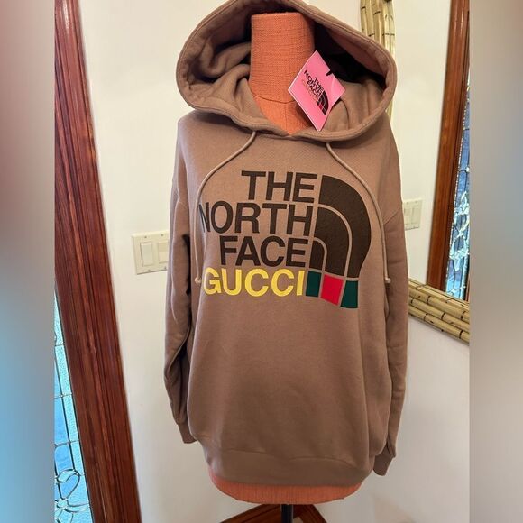Women’s Gucci X Northface, heavy cotton felted hoodie size XXS  fits larger - Picture 1 of 9